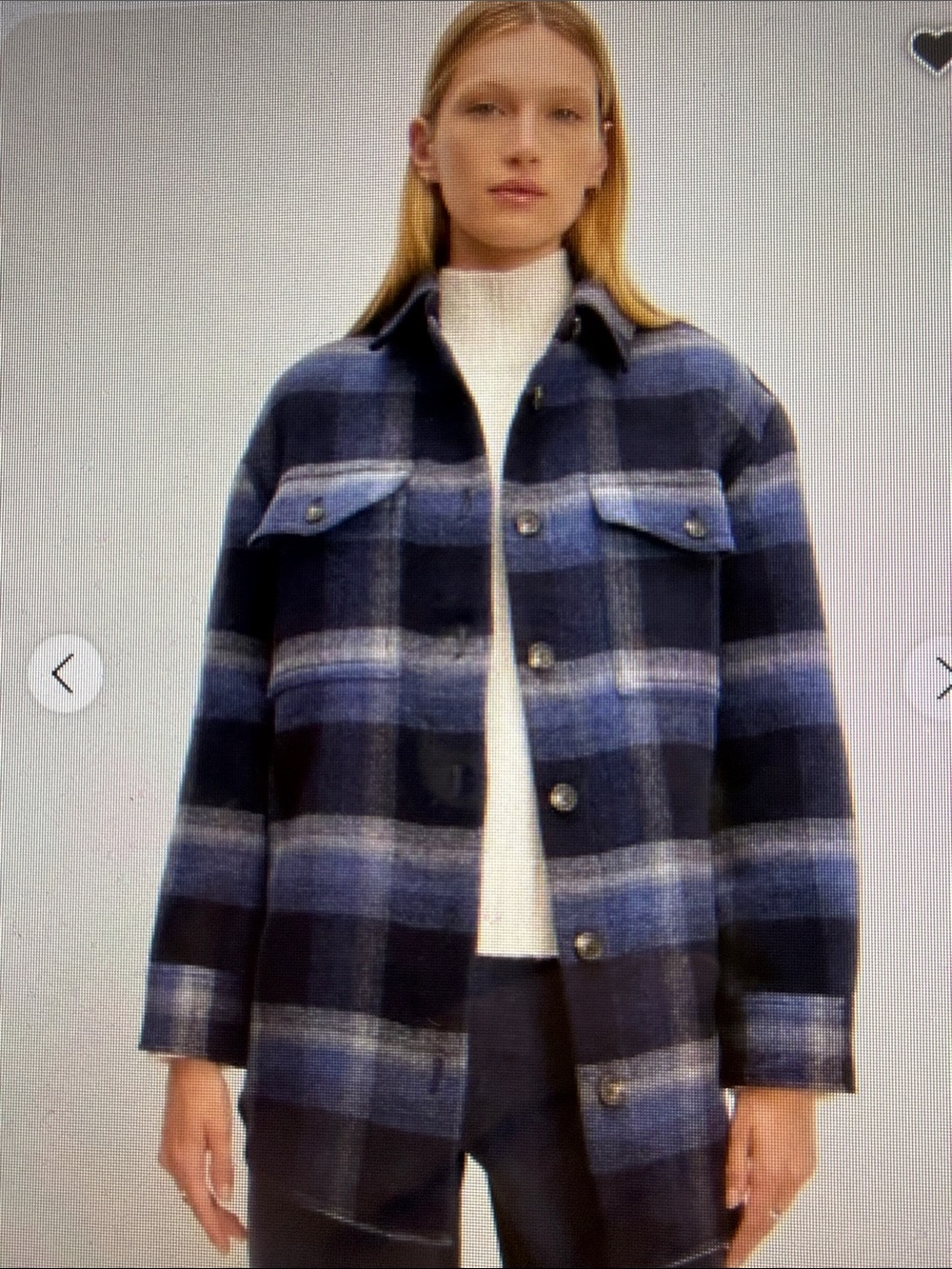 NWOT Everlane The Italian ReWool Oversized Shirt Jacket Blokecore Layer Casual L